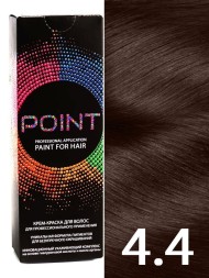 Point Крем-краска для волос тон 4.4 Шатен медный 100мл