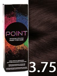 Point Крем-краска для волос 3.75 Тёмный шатен кор-красный 100мл