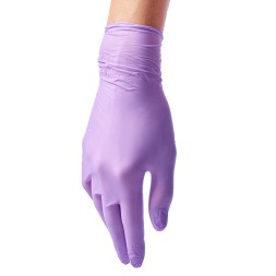 Перчатки нитриловые Benovy 50 пар М (фиолетовые)