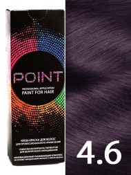 Point Крем-краска для волос 4.6 Шатен фиолетовый 100мл