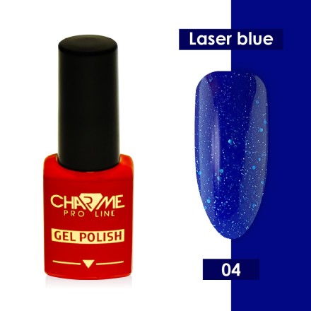 Гель лак Charme Laser blue effect 04, 10мл