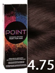 Point Крем-краска для волос 4.75 Шатен коричнево-красный 100мл
