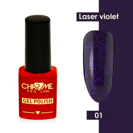 Гель лак Charme Laser violet effect 01, 10мл