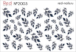 Слайдер-дизайн Red Nails №2003 - Листья (10x7 см)
