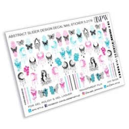 Слайдер-дизайн BPW Бабочки розовые и голубые, sd5-2179