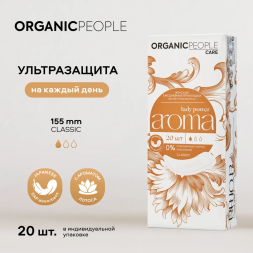 Organic People Прокладки ежедневные Aroma Classic Lady Power 20шт