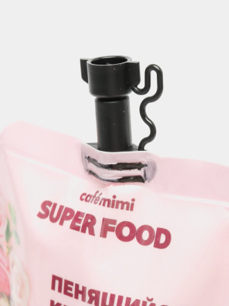 Cafemimi Пенящийся крем-мусс для лица и зоны декольте SUPER FOOD &quot;Роза &amp; Орегано&quot; 100мл