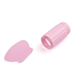 Штамп для стемпинга рифленый TNL - прозрачно розовый