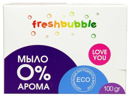 Freshbubble Экологичное универсальноe мыло без аромата 100 г