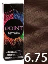 Point Крем-краска для волос 6.75 Русый коричнево-красный 100мл