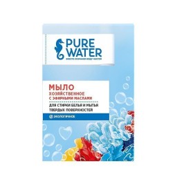 Pure Water Хозяйственное мыло с эфирными маслами 175г