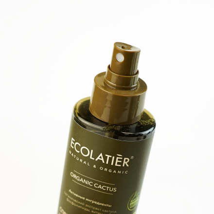 Ecolatier Спрей для укладки и восстановления волос термозащитный &quot;ГЛАДКОСТЬ &amp; КРАСОТА&quot; ORGANIC CACTUS 200мл