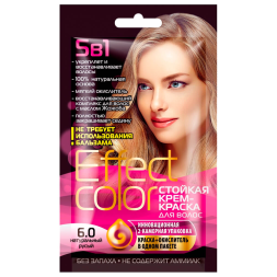 Fito Косметик Effect color Стойкая крем-краска для волос, 6.0 натуральный русый, 50мл