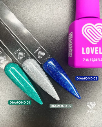 Гель лак Lovely Diamond D02, 7мл