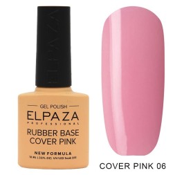 Elpaza Rubber base Cover pink 06, 10мл