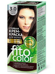 Fito Косметик Стойкая крем-краска для волос FitoColor 3.0 темный каштан, 115мл