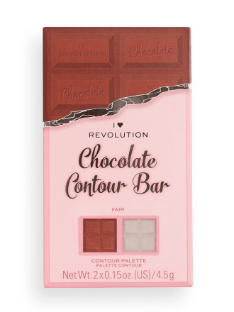 I Heart Revolution Палетка для контурирования: бронзер и хайлайтер Chocolate Contour Bar, Fair