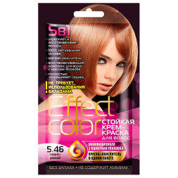 Fito Косметик Effect Сolor Стойкая крем-краска для волос 5.46 Медно-Рыжий, 50мл