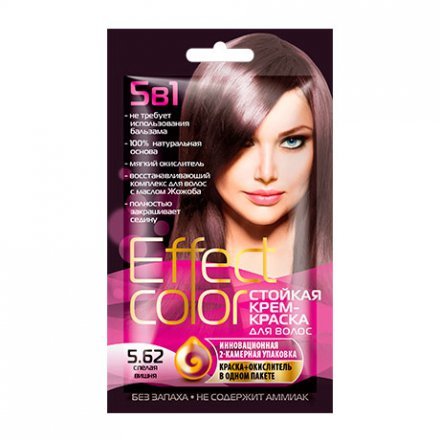 Fito Косметик Effect Сolor Стойкая крем-краска для волос, 5.62 спелая вишня, 50мл
