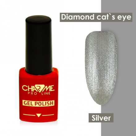 Гель лак Charme Diamond cat&#039;s - silver, 10мл
