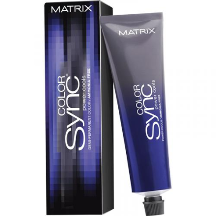 Matrix Color Sync Power Cools Крем-краска для волос 5VA Светлый шатен перламутрово-пепельный 90мл
