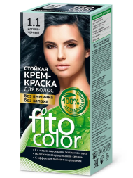 Fito Косметик Стойкая крем-краска для волос FitoColor 1.1 иссиня-черный, 115мл