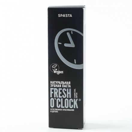 Spasta Натуральная зубная паста FRESH O&#039;CLOCK Естественное отбеливание и детокс 90мл
