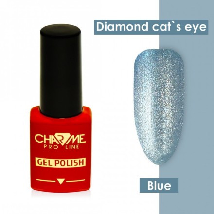 Гель лак Charme Diamond cat&#039;s - blue, 10мл