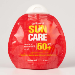 Cafemimi Солнцезащитный водостойкий крем для лица и тела SPF50+ 100мл