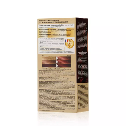 Fito Косметик Only Bio Color Профессиональная восстанавливающая стойкая крем-краска для волос без аммиака, 4.5 Махагон, 115мл