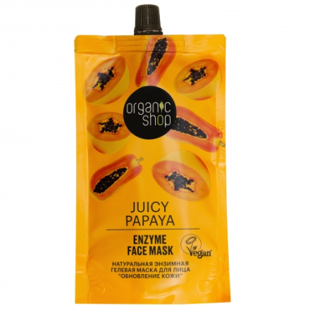 Organic Shop Подарочный набор для лица Enzyme Face Set Обновляющий Juicy Papaya