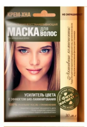 Fito косметик Маска для волос Крем-Хна Усилитель цвета 30 мл