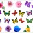 Слайдер-дизайн Red Nails №1206 - Цветы и бабочки (4011)