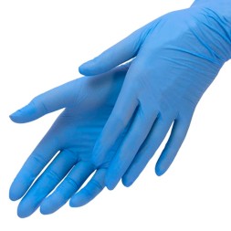 Перчатки нитриловые Benovy 50 пар XS (голубые)