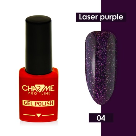 Гель лак Charme Laser purple effect 04, 10мл