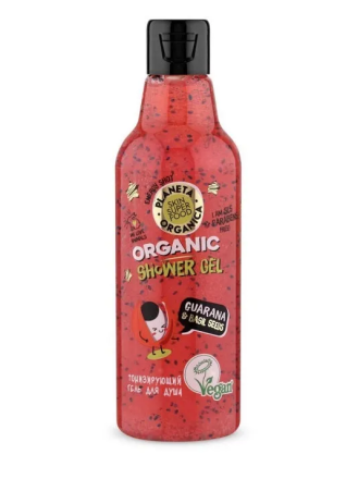 Planeta Organica Гель для душа Тонизирующий &quot;Guarana &amp; basil seeds&quot; Skin Super Food  250мл
