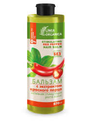 Family Cosmetics Бальзам с экстрактом красного перца Linea Organica &quot;Активная стимуляция роста волос&quot; 570мл