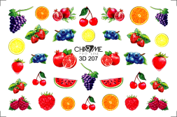 Слайдер-дизайн Charme фрукты, ягоды 3D 207