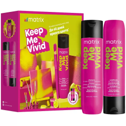 Matrix Набор Keep Me Vivid для сохранения яркого цвета волос (Шампунь / Кондиционер) 300мл