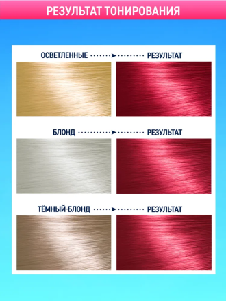 Тоника Оттеночный бальзам для волос COLOREVOLUTION 4.62 Neon Pink, 150мл