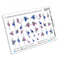 Слайдер-дизайн BPW Микс цветы и паутинка, sd5-2423