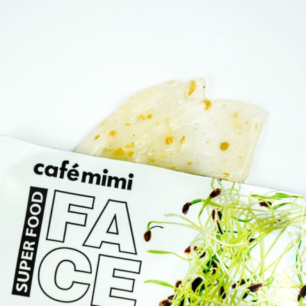 Cafemimi Маска для лица SUPER FOOD &quot;Лен &amp; Миндальное молочко&quot; 10мл