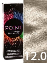Point Крем-краска для волос тон 12.0 Ультра светлый блондин 100мл