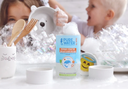 Pure Water Моющее средство для мытья детской посуды 450 мл