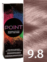 Point Крем-краска для волос 9.8 Светлый блондин перламутр 100мл
