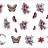 Слайдер-дизайн Red Nails №1189 - Бабочки и цветы (3440)