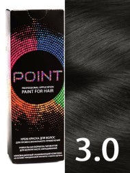 Point Крем-краска для волос тон 3.0 Тёмный шатен 100мл