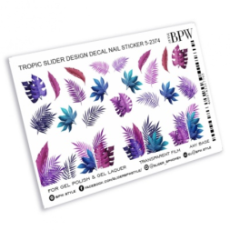 Слайдер-дизайн BPW Цветные тропические листья, sd5-2374