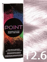 Point Крем-краска для волос 12.6 Ультра светлый блон.св-фиол. 100мл